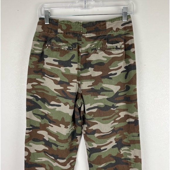 forever 21 Green Camo Print Jeans Pleated XS - Picture 8 of 11